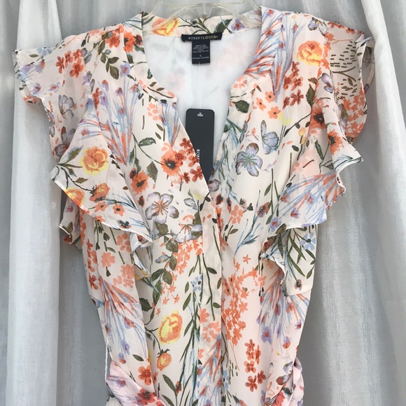 Robert Louis floral dress size large - Picture 2 of 7